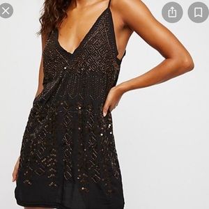 Free People Arizona Nights Embellished Slip